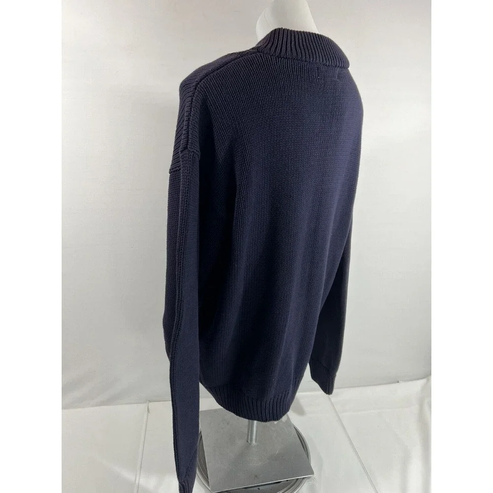 Banana Republic Men's XL Cotton 1/4 Button Henley Pullover Sweater